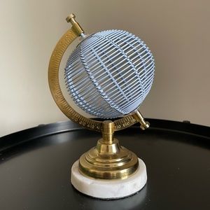 Marble Base Blue Globe